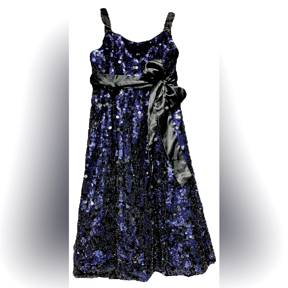 Girls size 12 Sequined knee length special occasion/holiday knee length dress